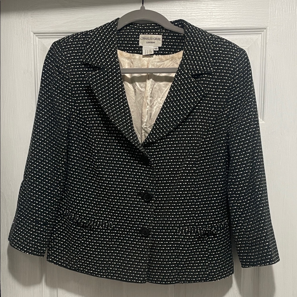 Charles Gray London Black and White Women's Jacket